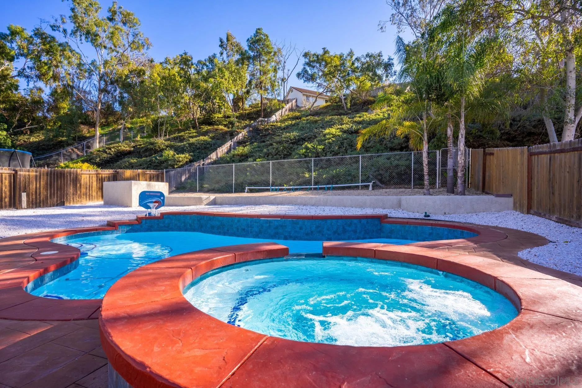 4857 Northerly Street Oceanside, CA 92056 - Photo 29 of 32 a small pool with trees in the background