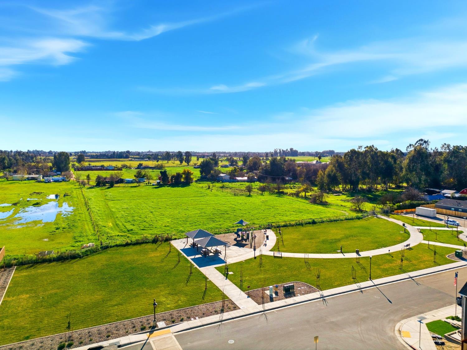 4225 Hampton Way Clovis, CA 93619 - Photo 62 of 64 a view of a swimming pool and a yard