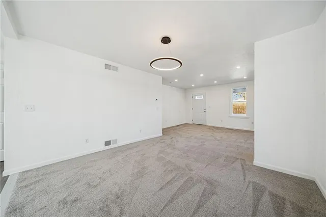 a view of an empty room