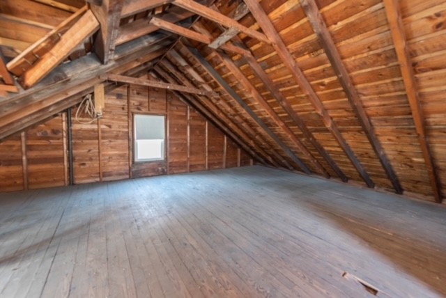 27 Dorset Street Rochester, NY 14609 - Photo 15 of 17 Walk Up Attic. Plywood Decking (Tear Off Roof).