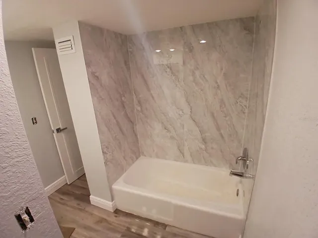 a view of kitchen and utility room