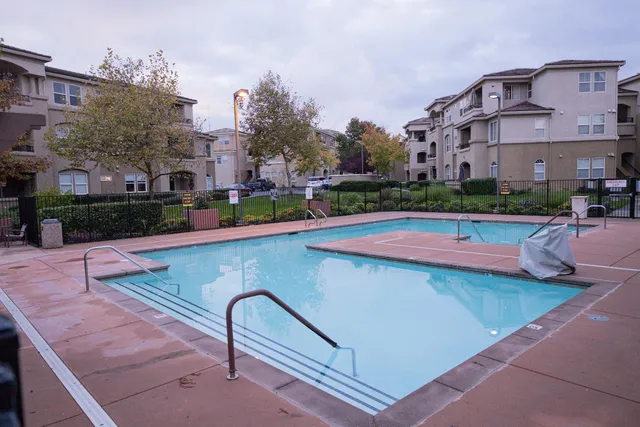 a outdoor view with a sitting space