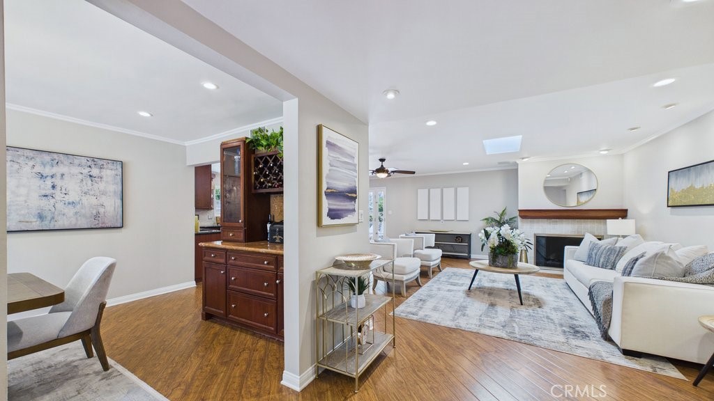 340 Toyon Road Sierra Madre, CA 91024 - Photo 6 of 60 View of formal dining on the Left and living area on the Right as seen from the main entry
