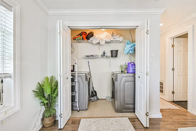 a view of storage and utility room