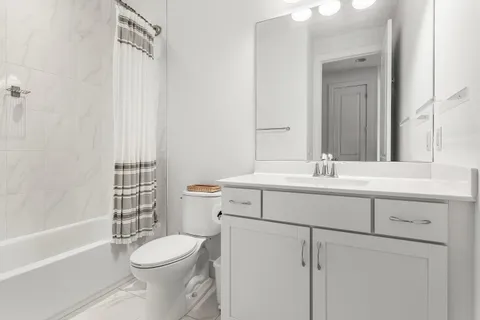 a view of a lake from a yard