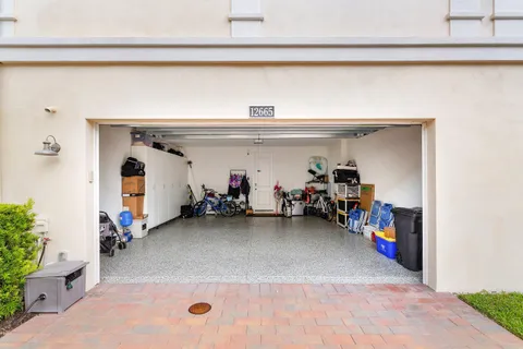 a view of a lake with a big yard