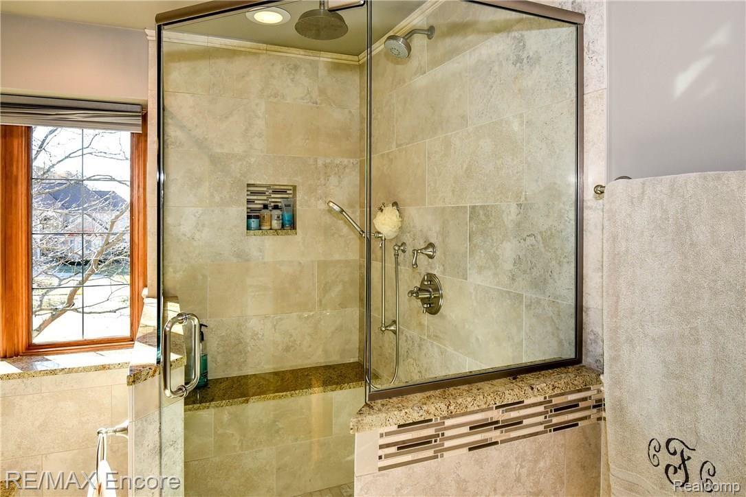 1284 Pebble Pointe Drive Rochester, MI 48307 - Photo 46 of 85 California Rain shower and bench with granite seat