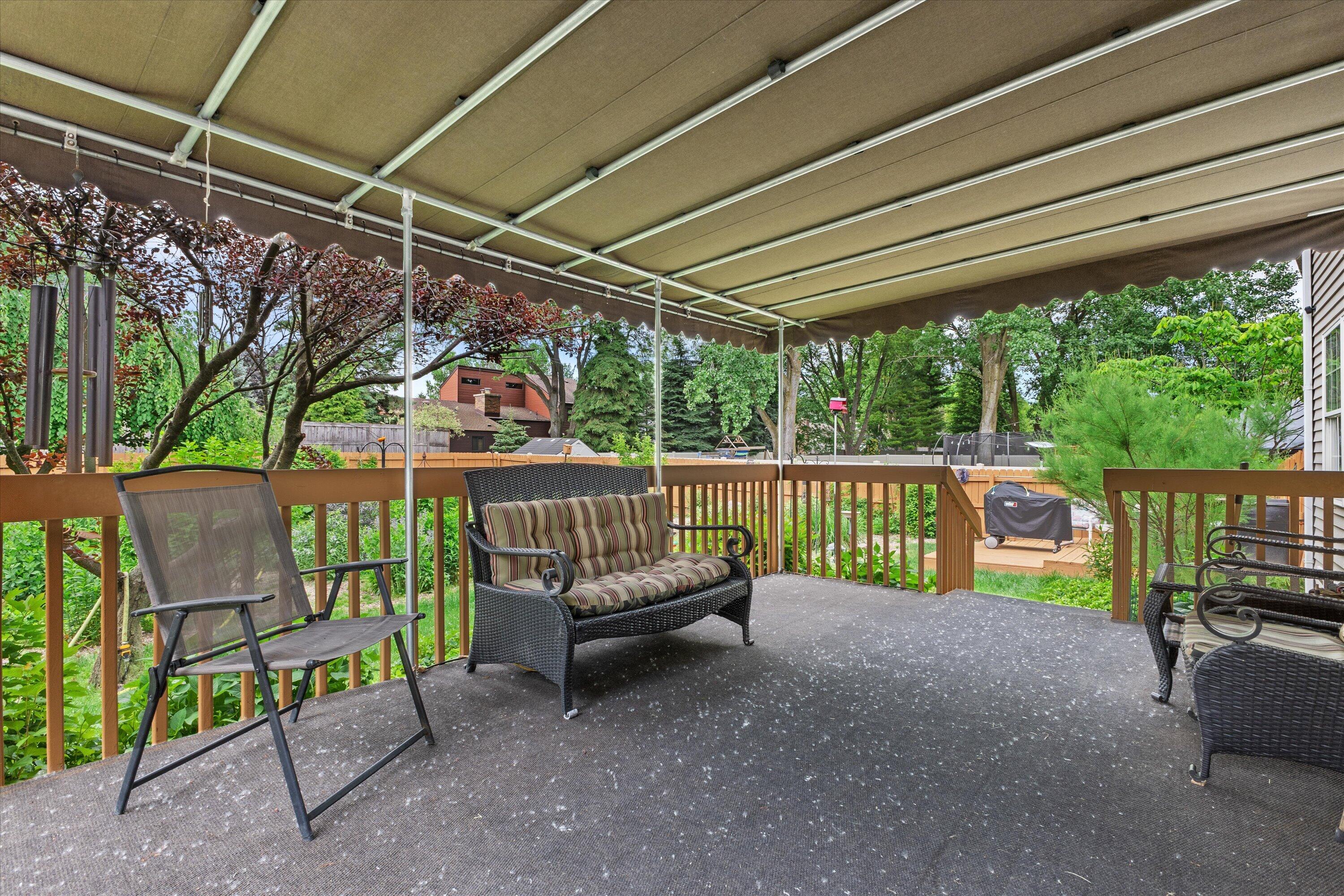 3330 Wood Road Mount Pleasant, WI 53406 - Photo 13 of 46 Covered Porch off of eat-in kitchen
