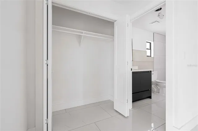 a view of an empty room