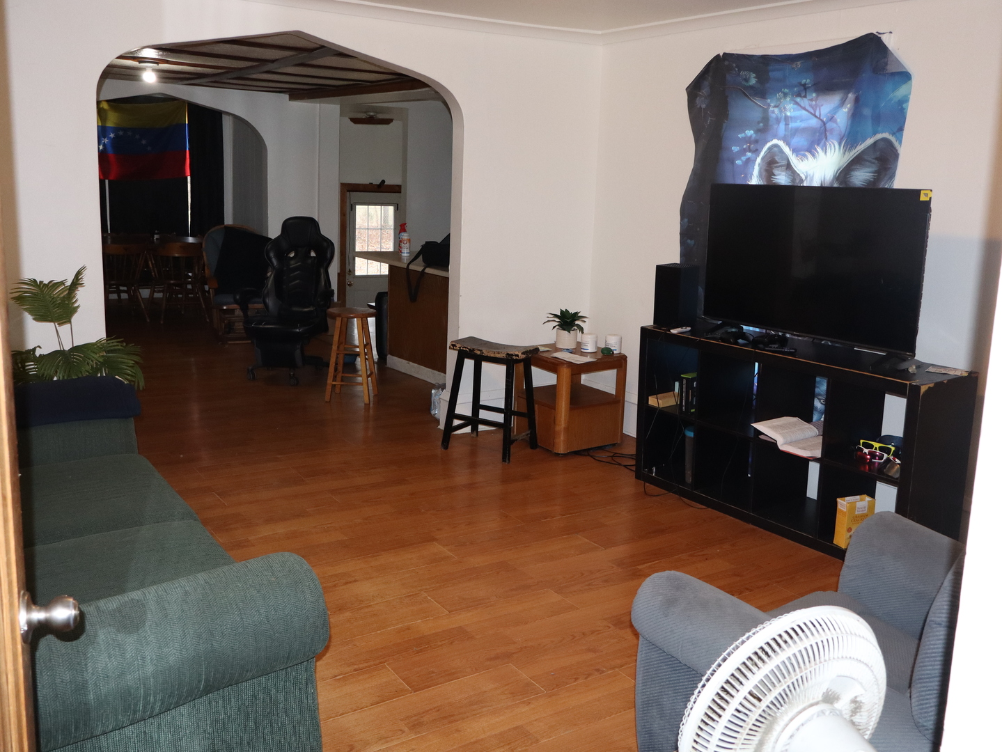 906 South Monroe Street Streator, IL 61364 - Photo 11 of 30 a living room with furniture and a flat screen tv