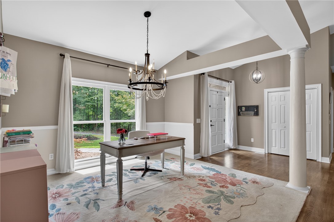 136 Loran Pointe Circle Seneca, SC 29672 - Photo 13 of 50 Elegant columns and a chandelier define this versatile front-of-house study.
