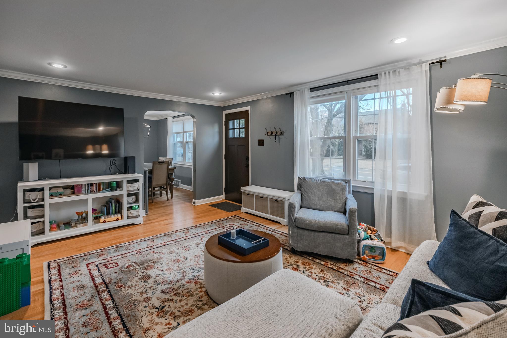 216 Earlington Road Havertown, PA 19083 - Photo 6 of 26 a living room with furniture and a flat screen tv