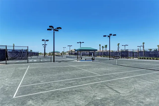 a view of a tennis court