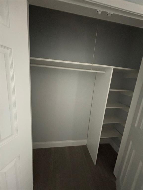 301 Rolston Road, Unit 303104 Irving, TX 75060 - Photo 5 of 8 Custom closet system featuring a hanging rod, integrated shelving, and wood-finish flooring