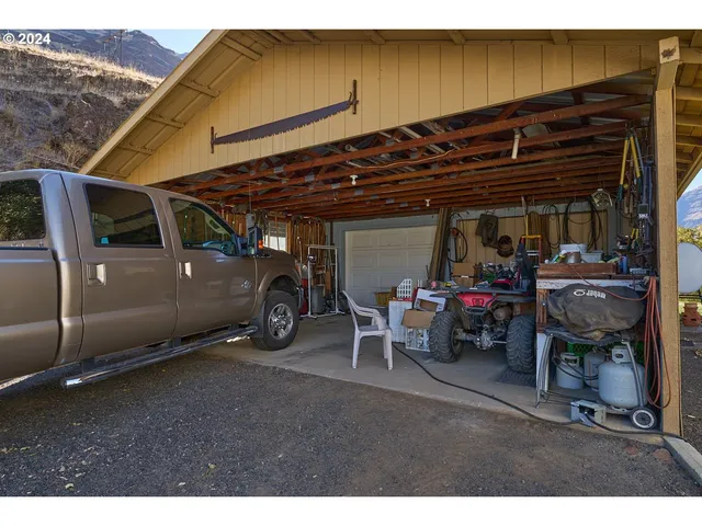 a view of a car garage
