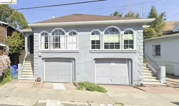 a front view of a house