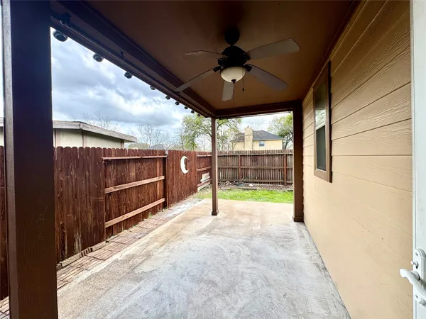 a view of a porch