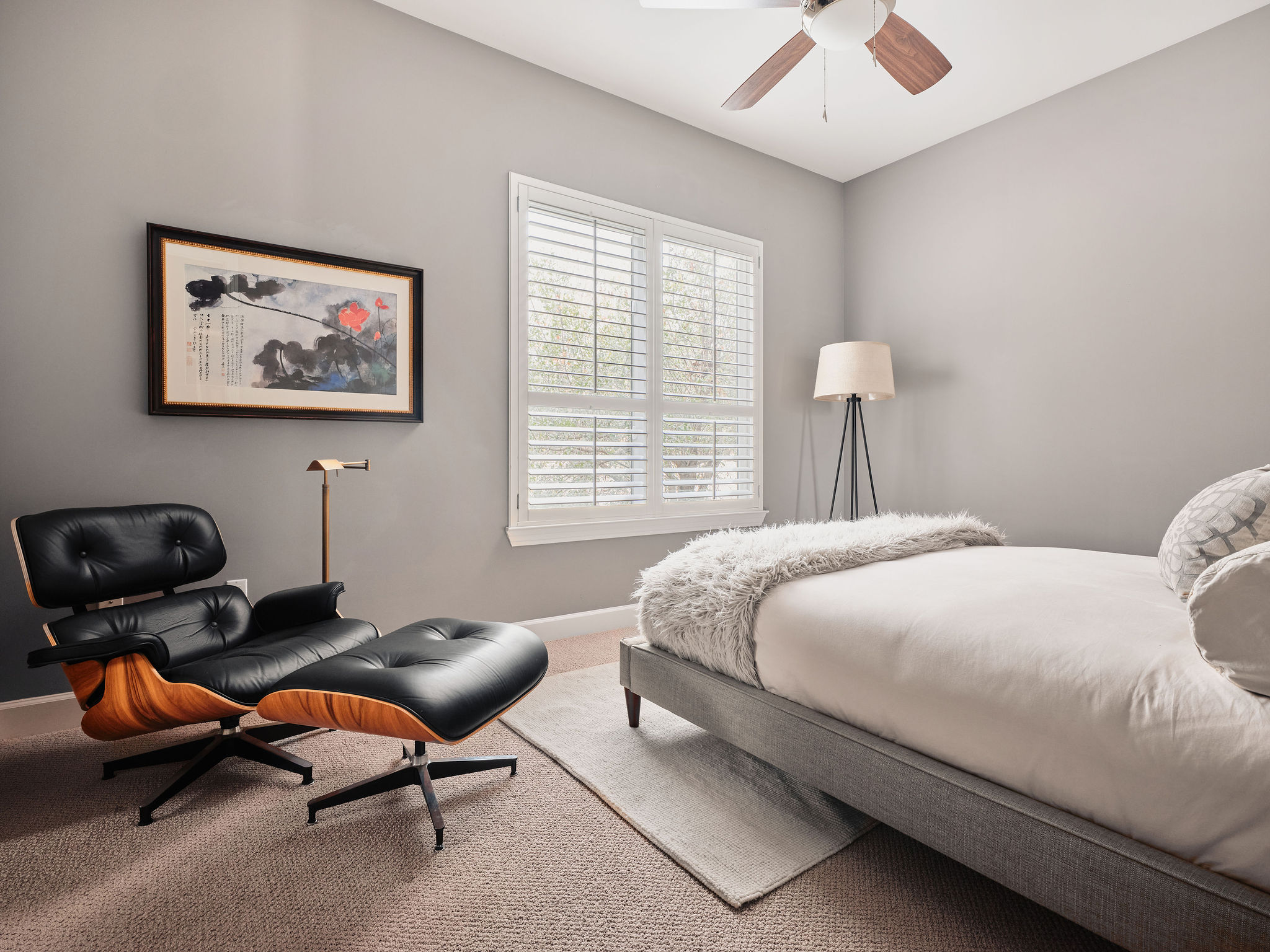 1504 Collier Street, Unit 4 Austin, TX 78704 - Photo 27 of 38 Carpeted bedroom featuring baseboards and ceiling fan