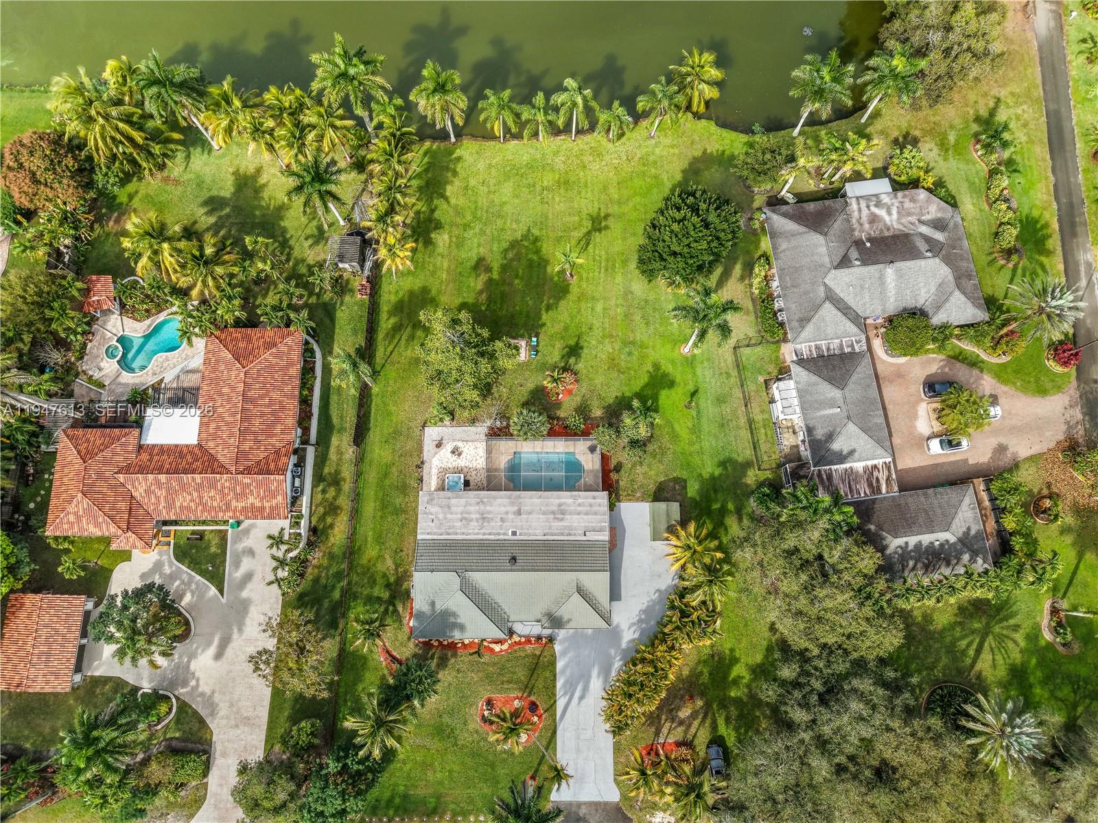 11071 Southwest 30th Court Davie, FL 33328 - Photo 40 of 44 an aerial view of a house with yard outdoor seating and entertaining space