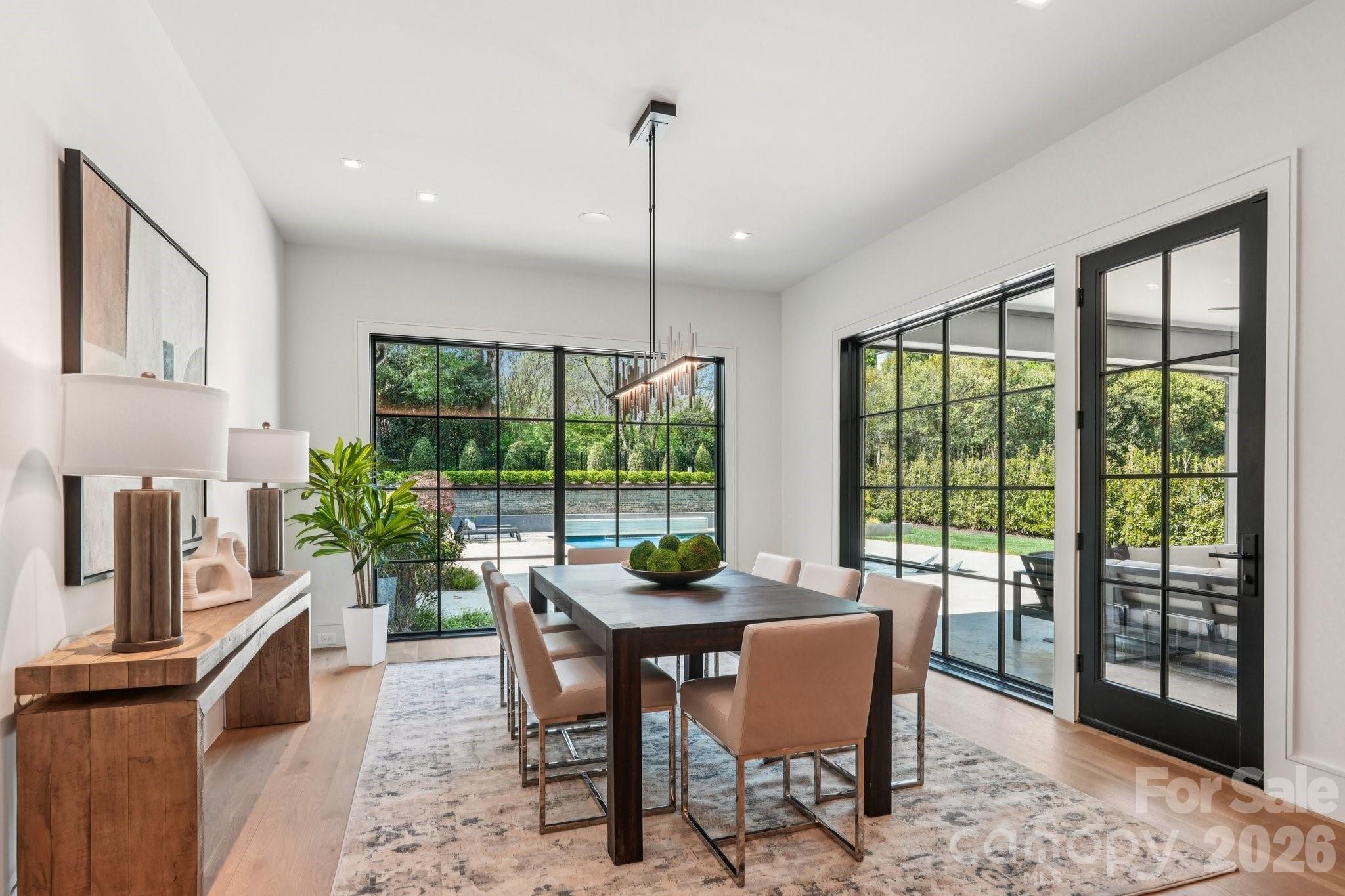 2103 Cortelyou Road Charlotte, NC 28211 - Photo 14 of 45 a dining room with furniture window and outside view