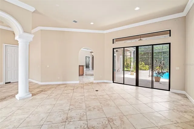 a view of an empty room