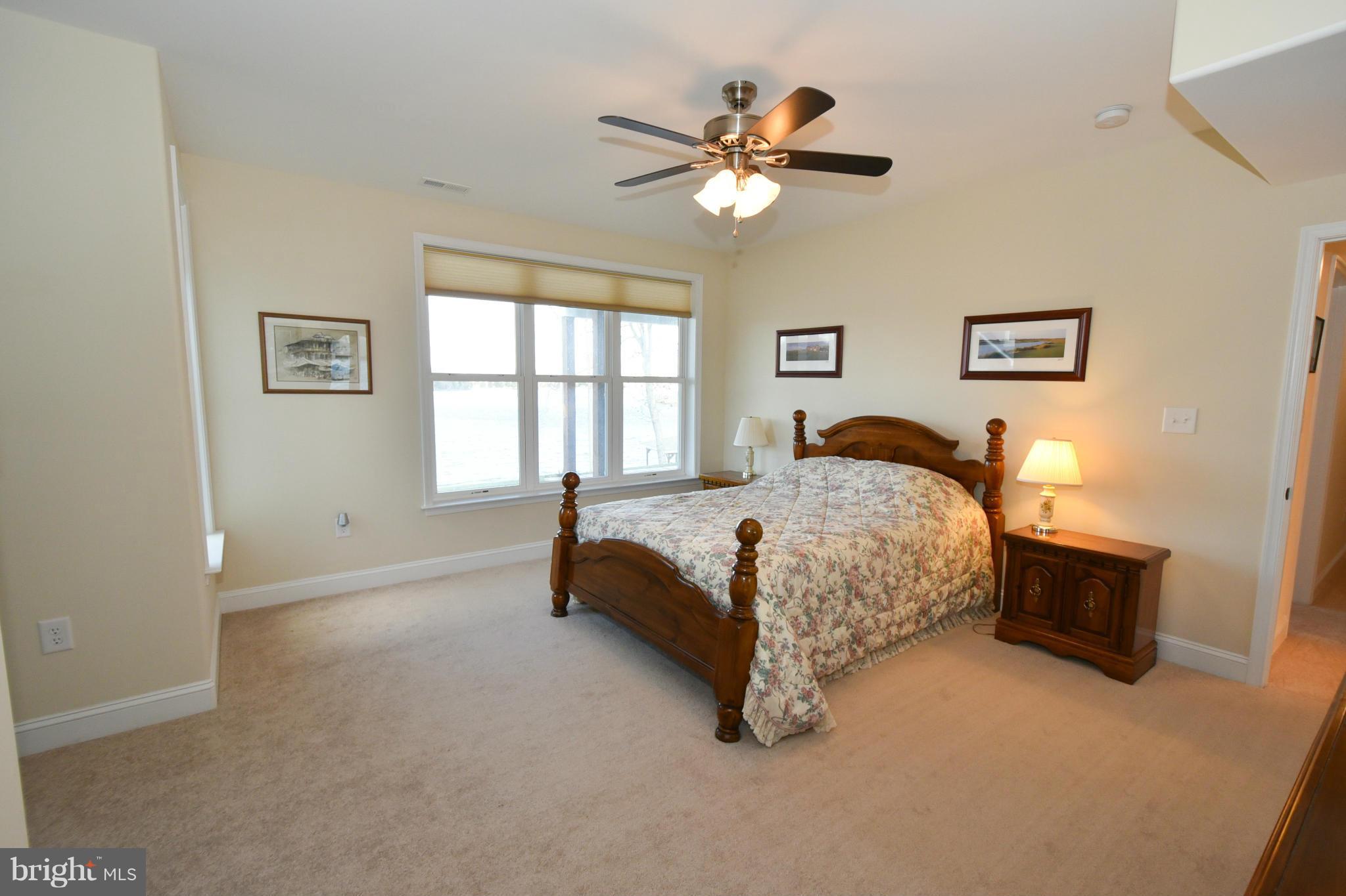 264 Lane Road Bumpass, VA 23024 - Photo 25 of 30 a spacious bedroom with a bed and a chandelier