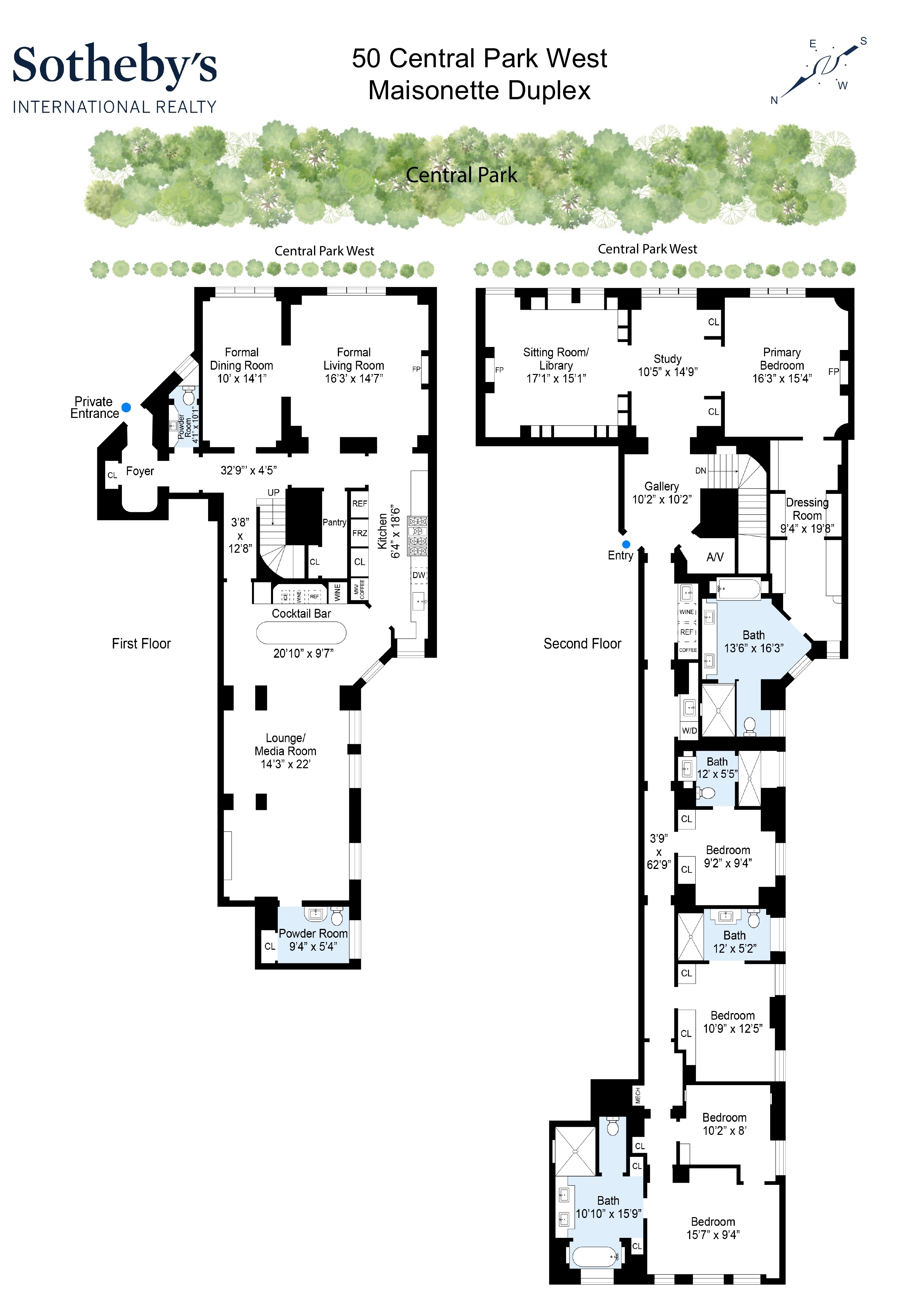 50 Central Park West, Unit MAIS-DUPLEX Manhattan, NY 10023 - Photo 36 of 36 a picture of a bathroom with a shower