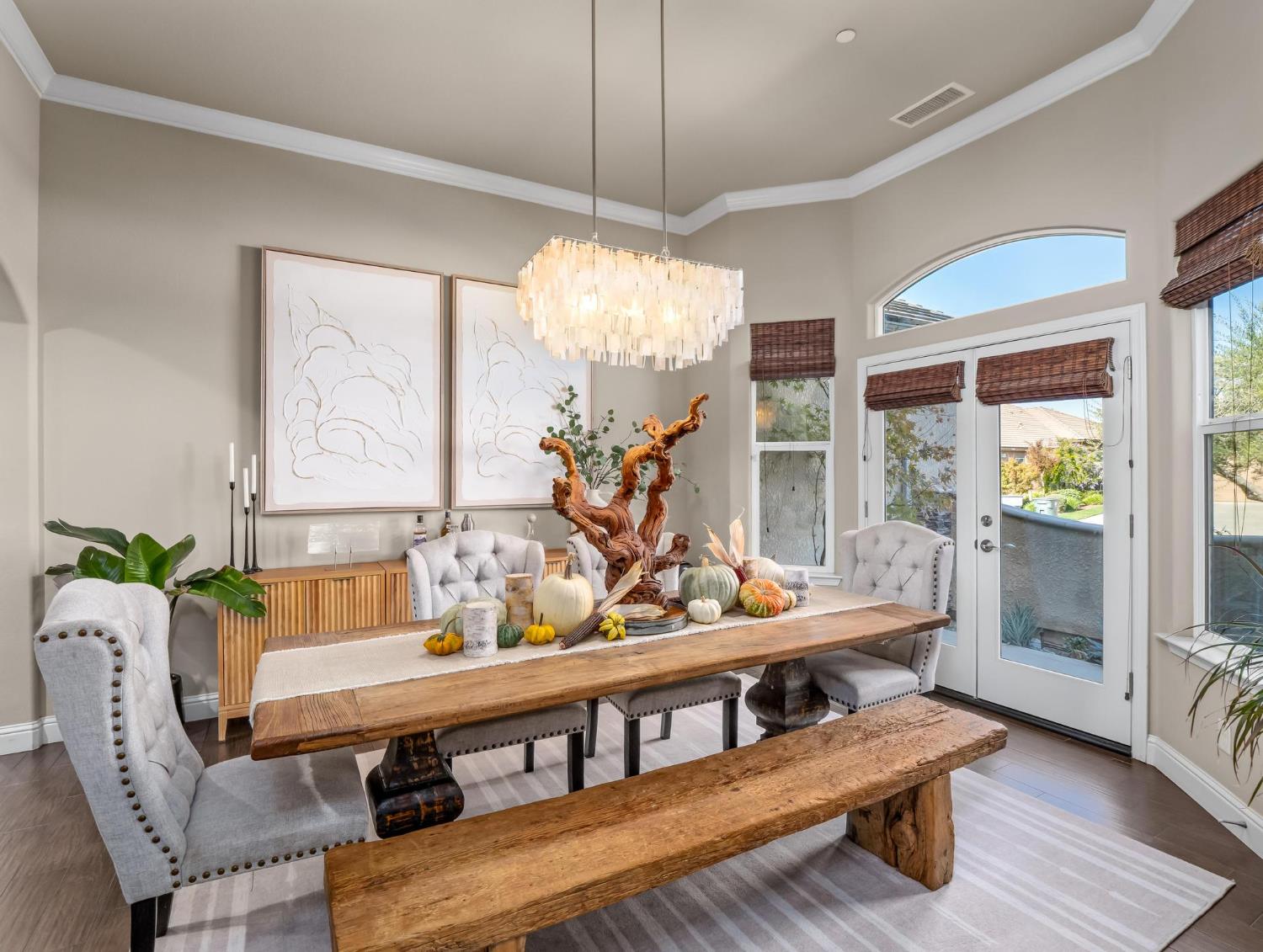 2750 Muncie Avenue Clovis, CA 93619 - Photo 13 of 51 a living room with furniture and a chandelier
