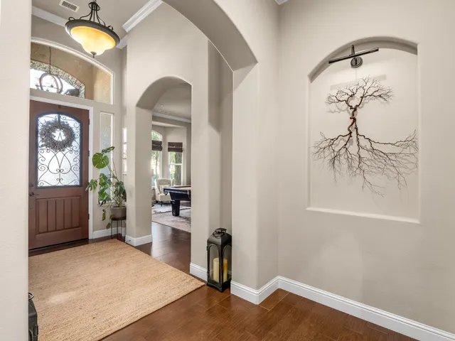 a room with furniture and window