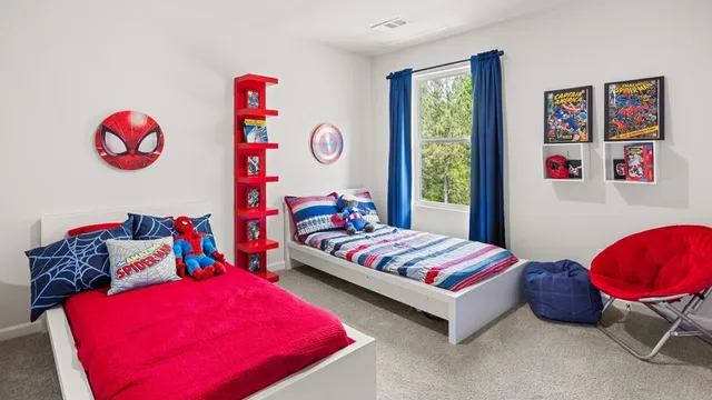 a bathroom with a granite countertop sink a mirror and a picture on the wall