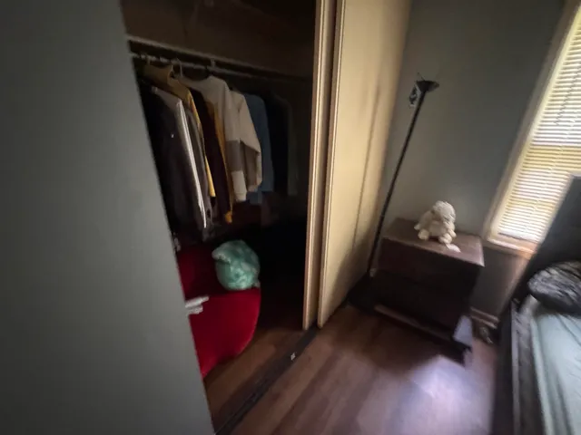 a view of walk in closet