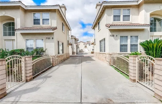 a view of a building with many windows