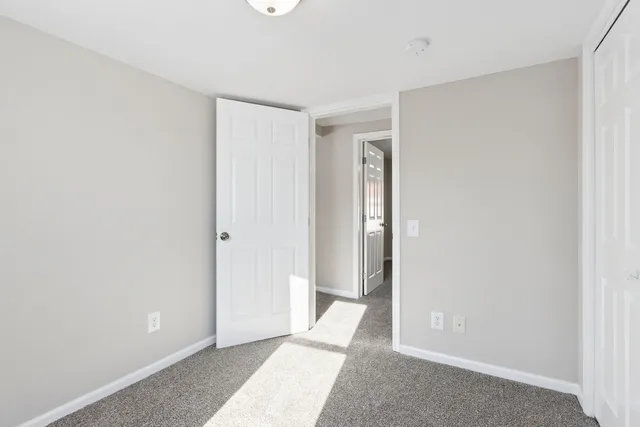 a view of a room with an empty space