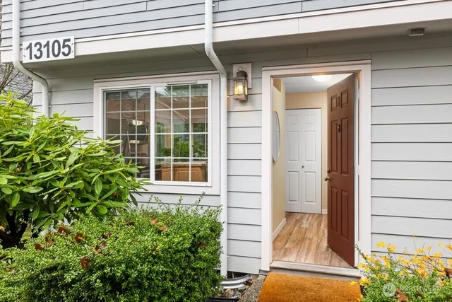 a view of a door of the house