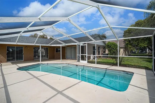 a view of a backyard with a backyard