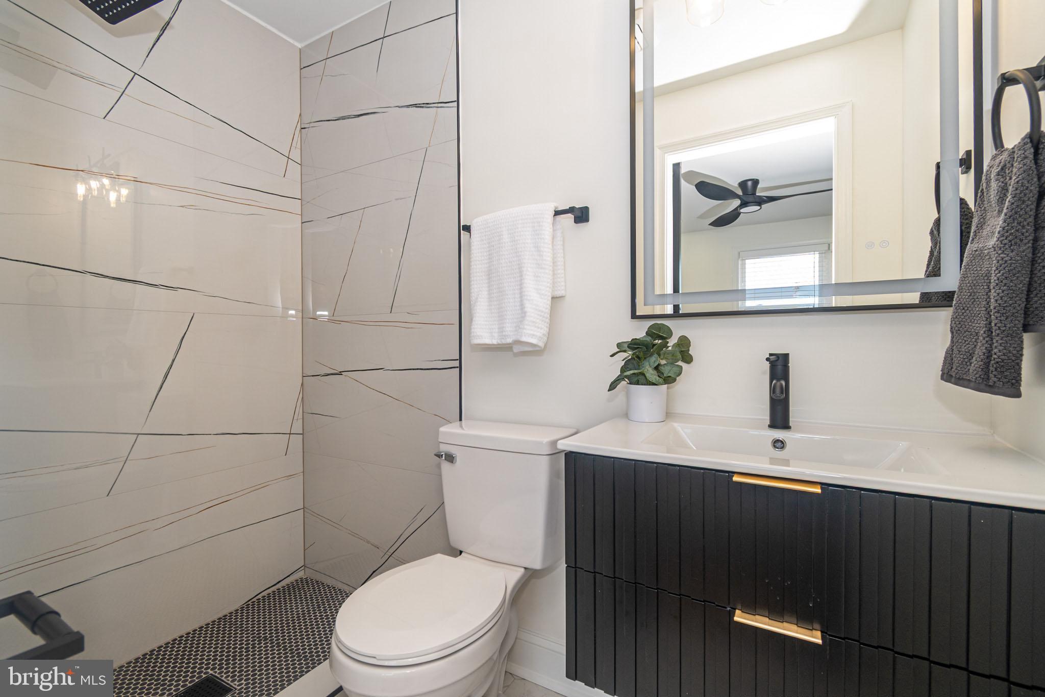 2560 Cecil Avenue Baltimore, MD 21218 - Photo 7 of 11 a bathroom with a sink a toilet and mirror