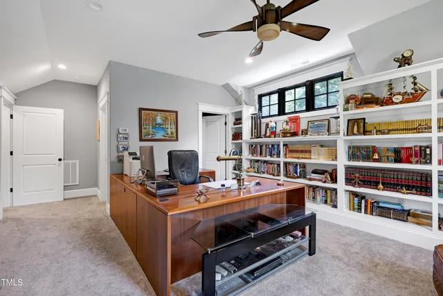 a big yard with lots of green space and trees