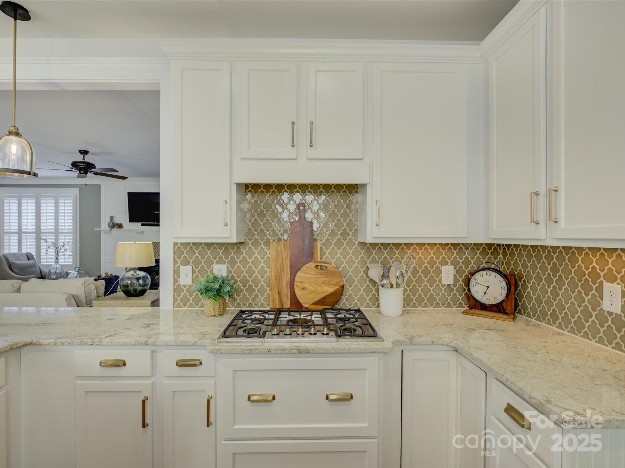 628 Bracket Street Fort Mill, SC 29708 - Photo 10 of 48 a kitchen with granite countertop a stove sink and cabinets