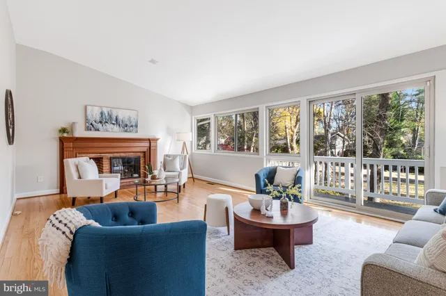 a view of a yard with an trees