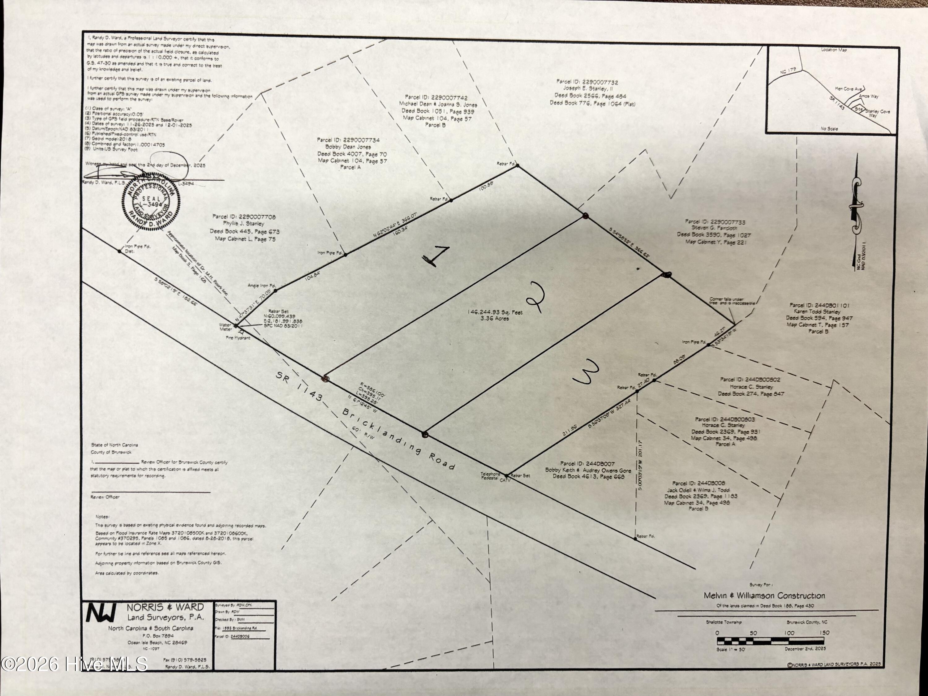 1593 Bricklanding Road Southwest Shallotte, NC 28470 - Photo 6 of 12 Lot 1 (1.12 acres)