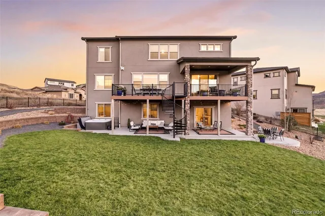 a view of a house with sitting area