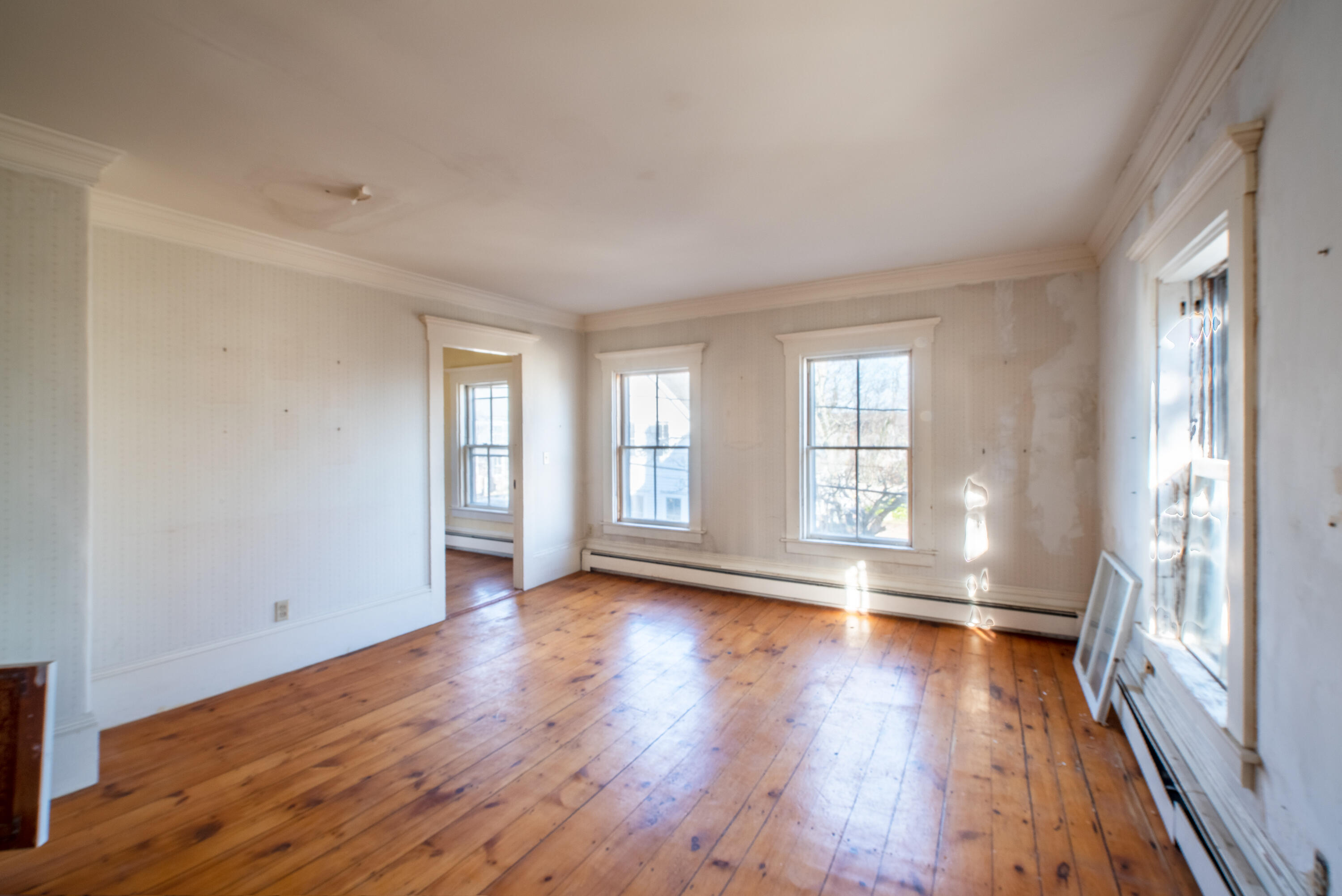 6 Bangs Street Provincetown, MA 02657 - Photo 27 of 36 a view of empty room with wooden floor and fan