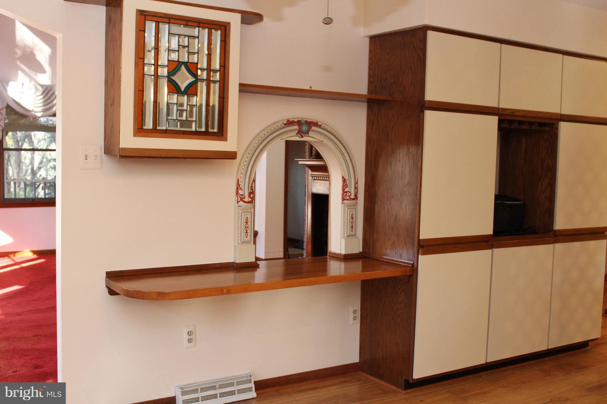 7760 Estevez Road La Plata, MD 20646 - Photo 39 of 89 Stained glass cabinetry with alcove to living room