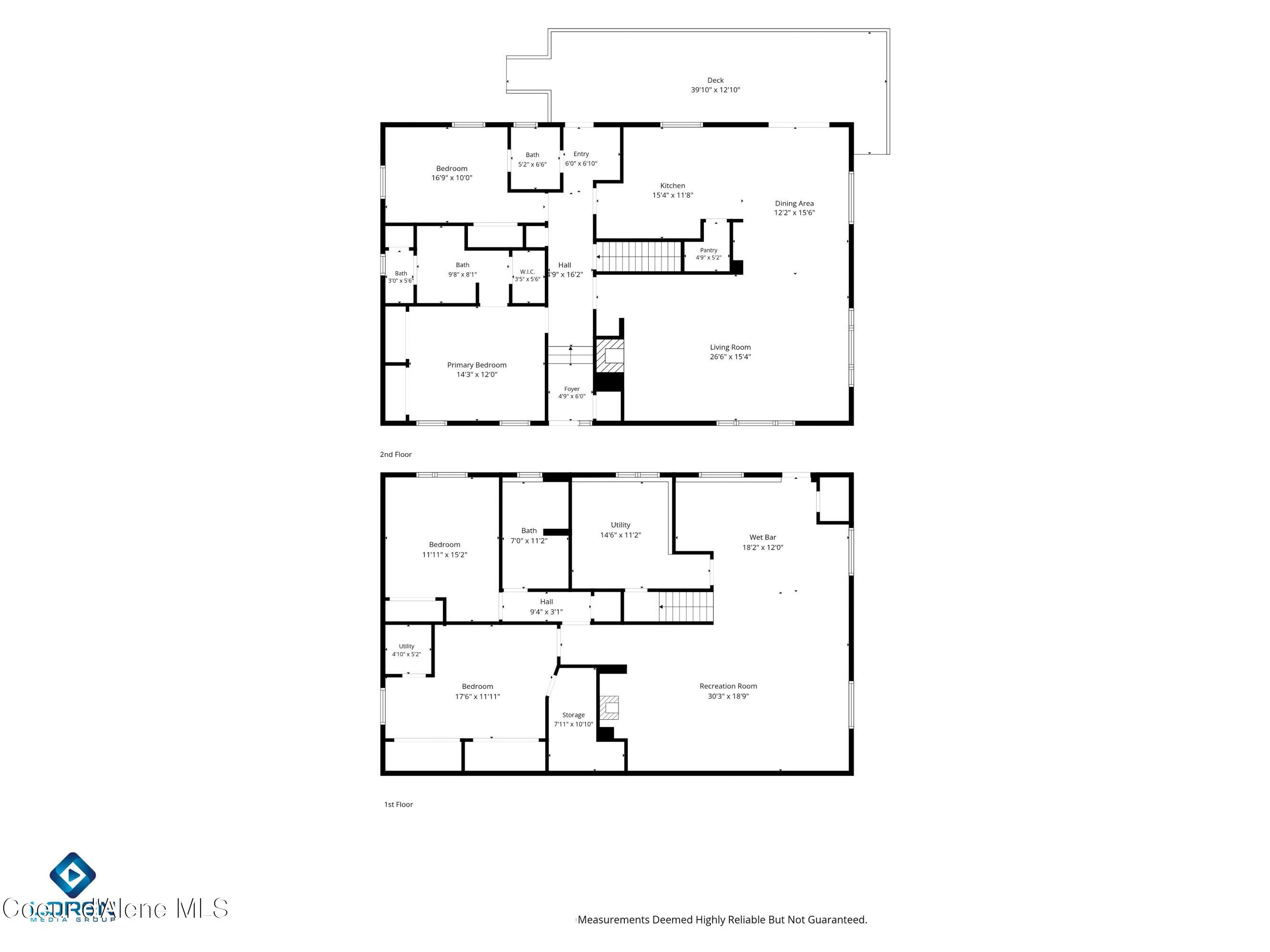 1143 East Rookery Road Hayden, ID 83835 - Photo 67 of 67 Floor Plan (3200sqft)