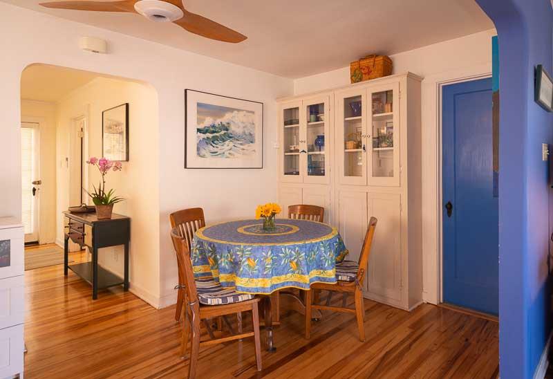 705 Oak Drive Capitola, CA 95010 - Photo 9 of 17 a view of a dining room with furniture and wooden floor