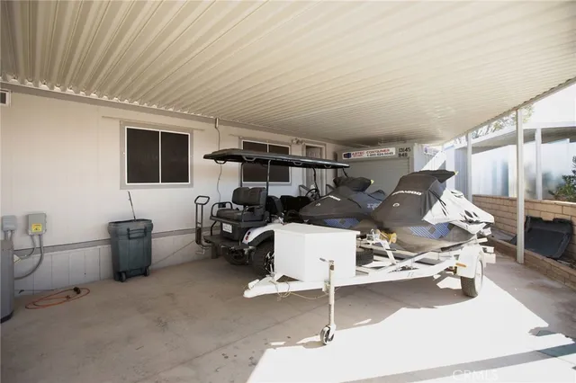 a room with furniture