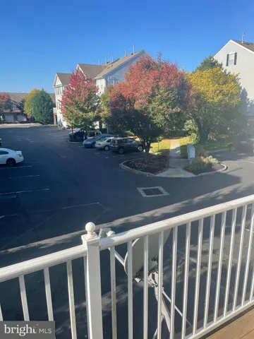 a view of a balcony with an outdoor space