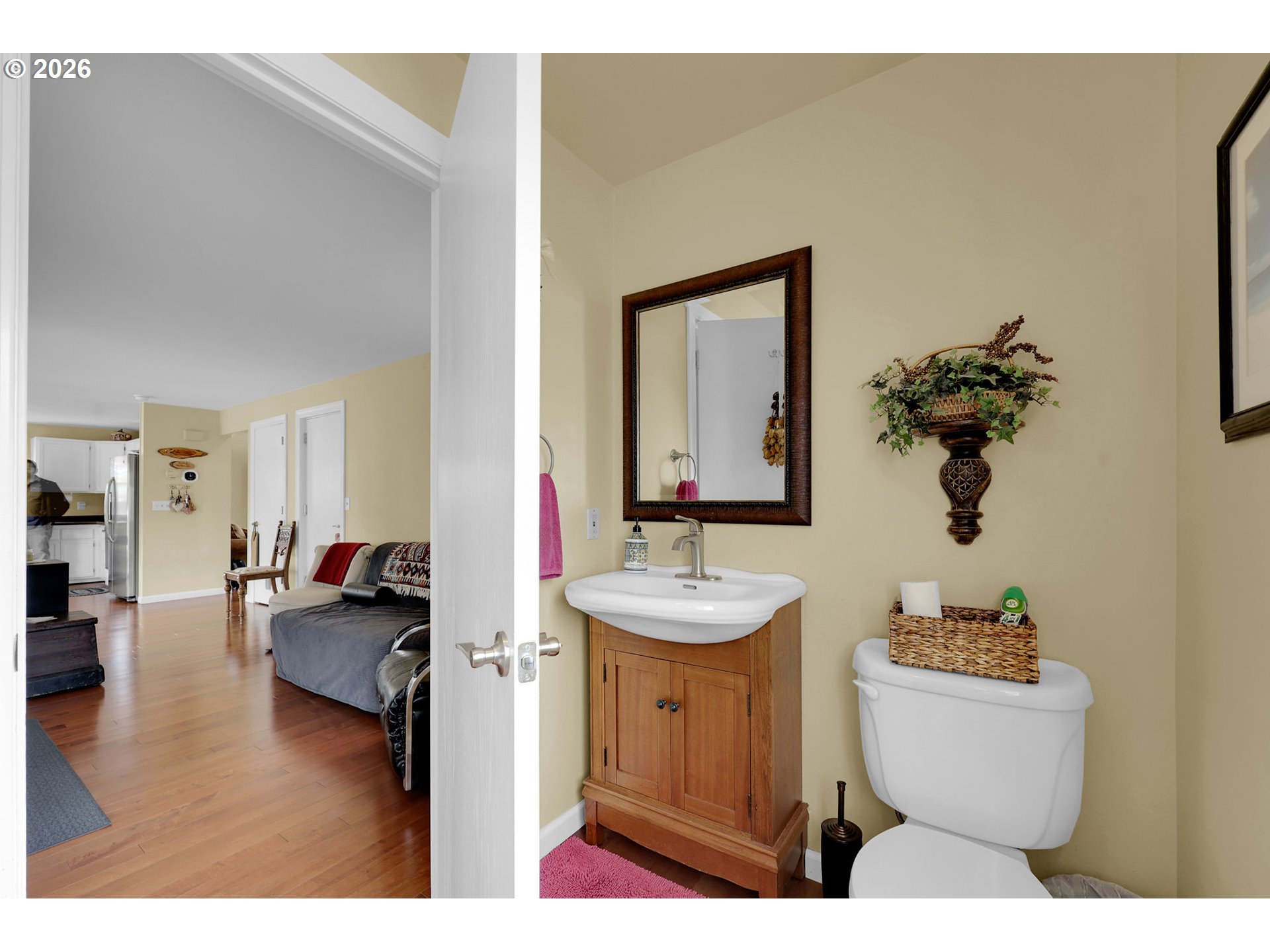 4452 Jessica Drive Springfield, OR 97478 - Photo 18 of 43 a bathroom with a sink a toilet and a mirror