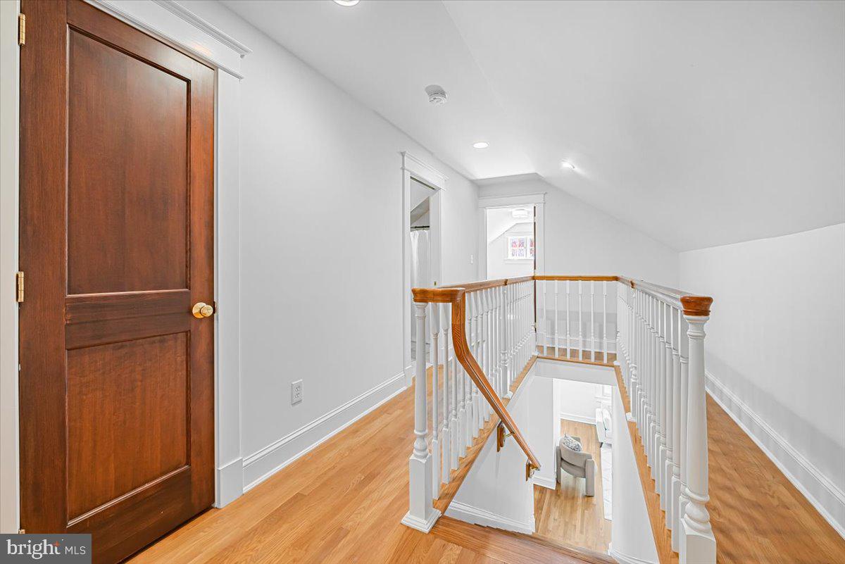 4937 Brandywine Street Northwest Washington, DC 20016 - Photo 26 of 53 a view of entryway and hall with wooden floor