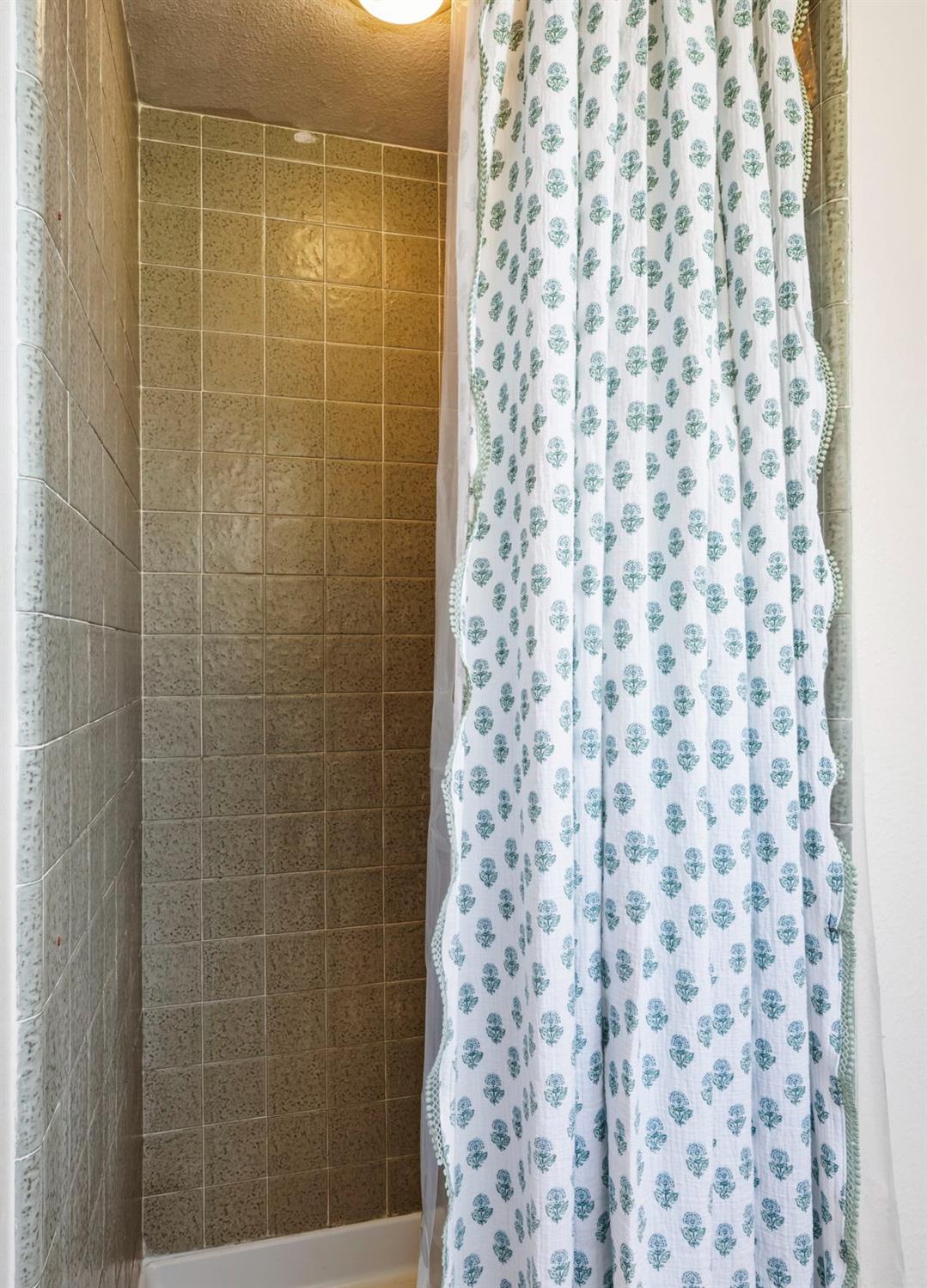 11172 North Ponderosa Way Rough and Ready, CA 95975 - Photo 23 of 47 a bathroom with a shower curtain